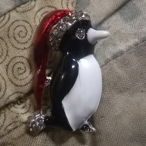 Adorable Christmas penguin